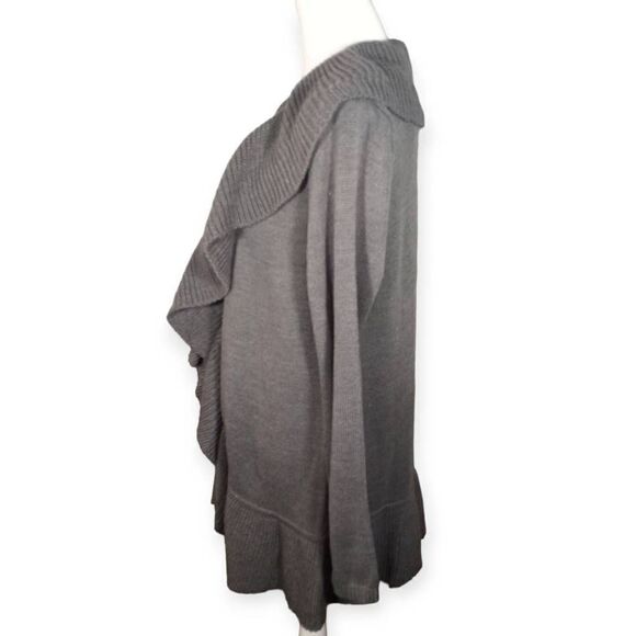 MISS TINA BY TINA KNOWLES GRAY RUFFLE CARDIGAN SZ.20 NWT - Picture 4 of 9